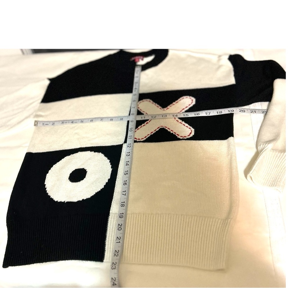 Staud Tic Tac Toe Sweater Oversized Cotton Wool Blend - Picture 6 of 8